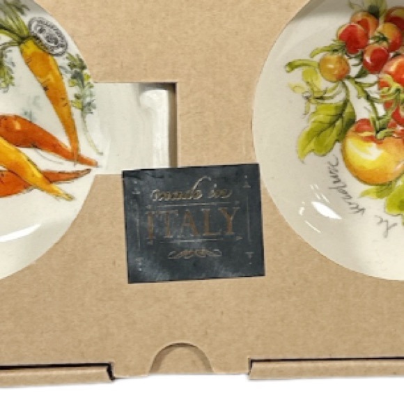 NEW EFFETTI Italy HTF CARROTS & TOMATOES MINI BOWLS Set of 3 🍅🥕🍅 - Picture 2 of 6